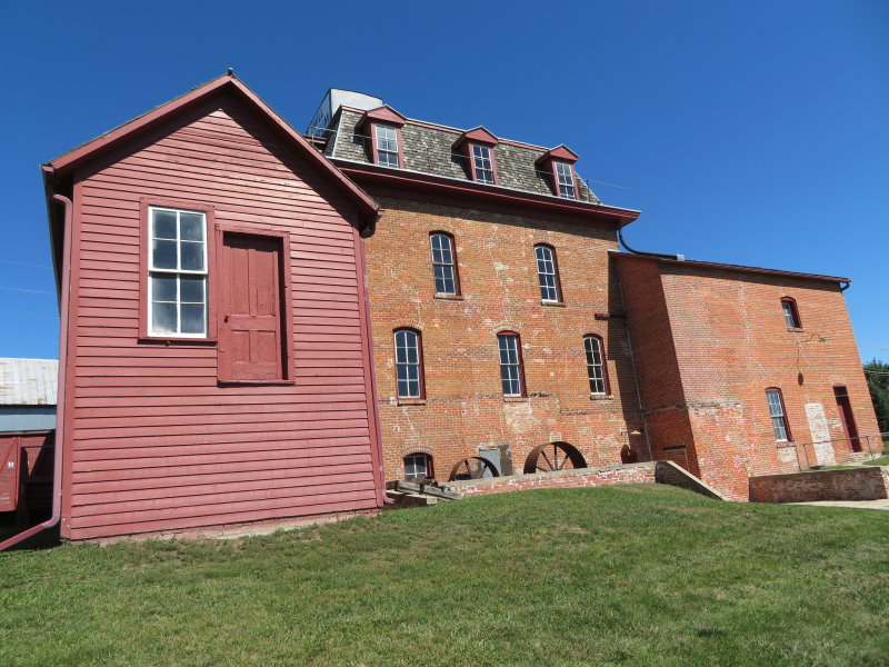 The brick section is the original mill built in 1873